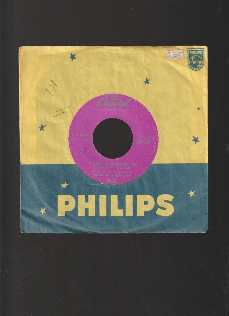 HANK  THOMPSON  --  IT MAKES NO DIFFERENCE NOW, Verzenden, Originele persing, 7 inch, Zo goed als nieuw