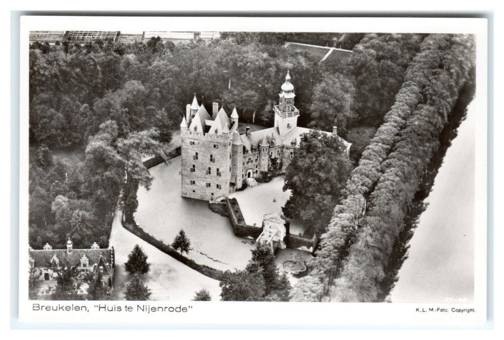 Breukelen, "Huis te Nijenrode" K.L.M.- Foto, Ophalen of Verzenden, 1940 tot 1960, Ongelopen, Utrecht