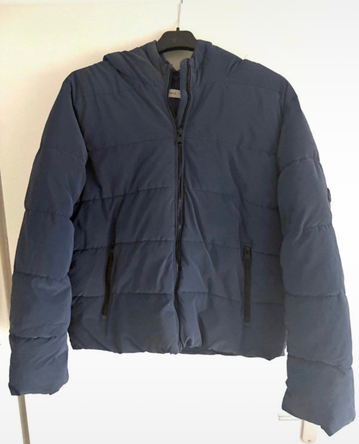 Mango meisjes jas in zeer goede staat, Kleding | Dames, Ophalen of Verzenden, Zo goed als nieuw, Maat 36 (S), Blauw
