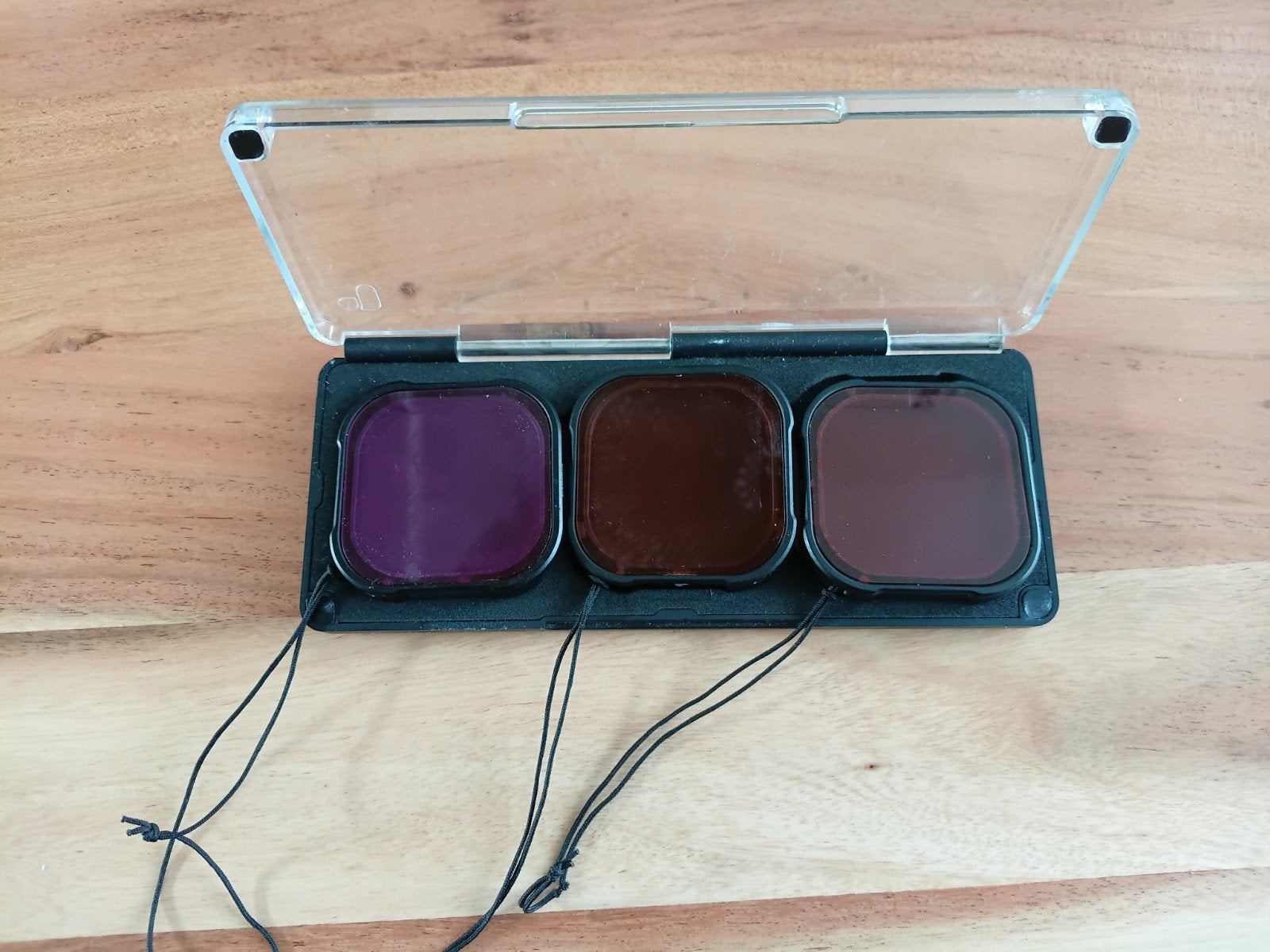 GoPro Hero duikfilters (rood, magenta, snorkel), Overige merken, Gebruikt, Minder dan 50 mm, Inclusief opbergcase
