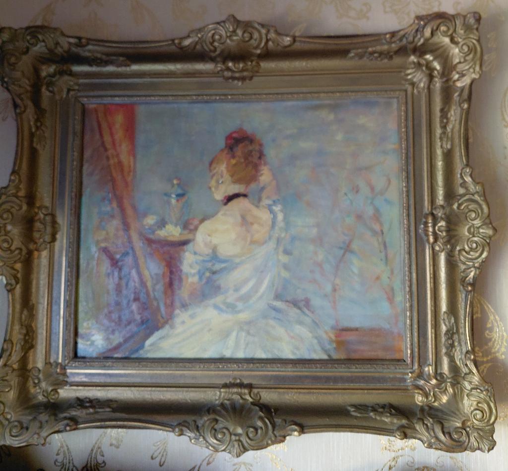 19e eeuws schilderij naar werk van Berthe Morisot, Ophalen