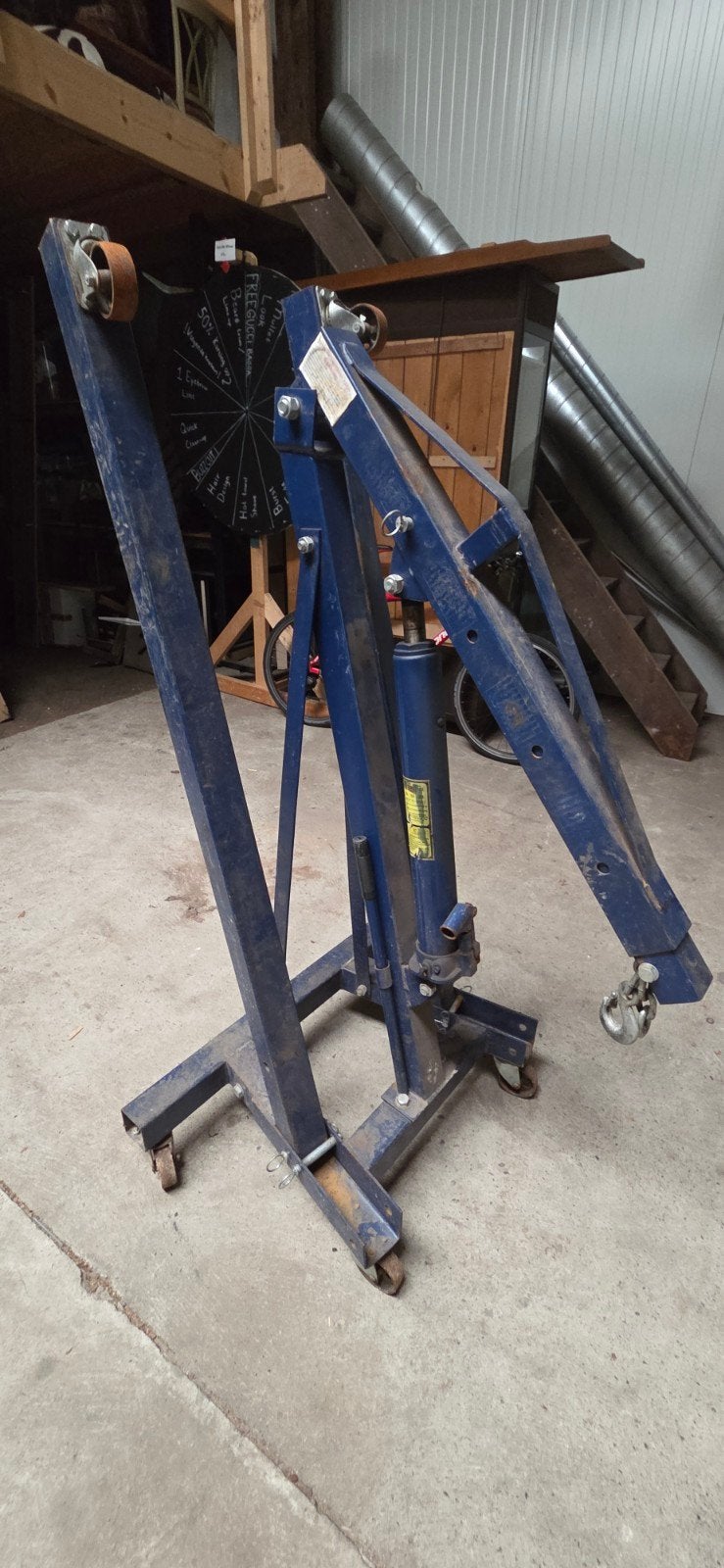 Garage kraan, Ophalen, Gebruikt