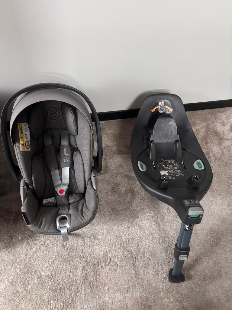 Cybex cloud z i-size platinum grey autostoel + base, Zo goed als nieuw, 0 t/m 13 kg, Ophalen, Overige merken