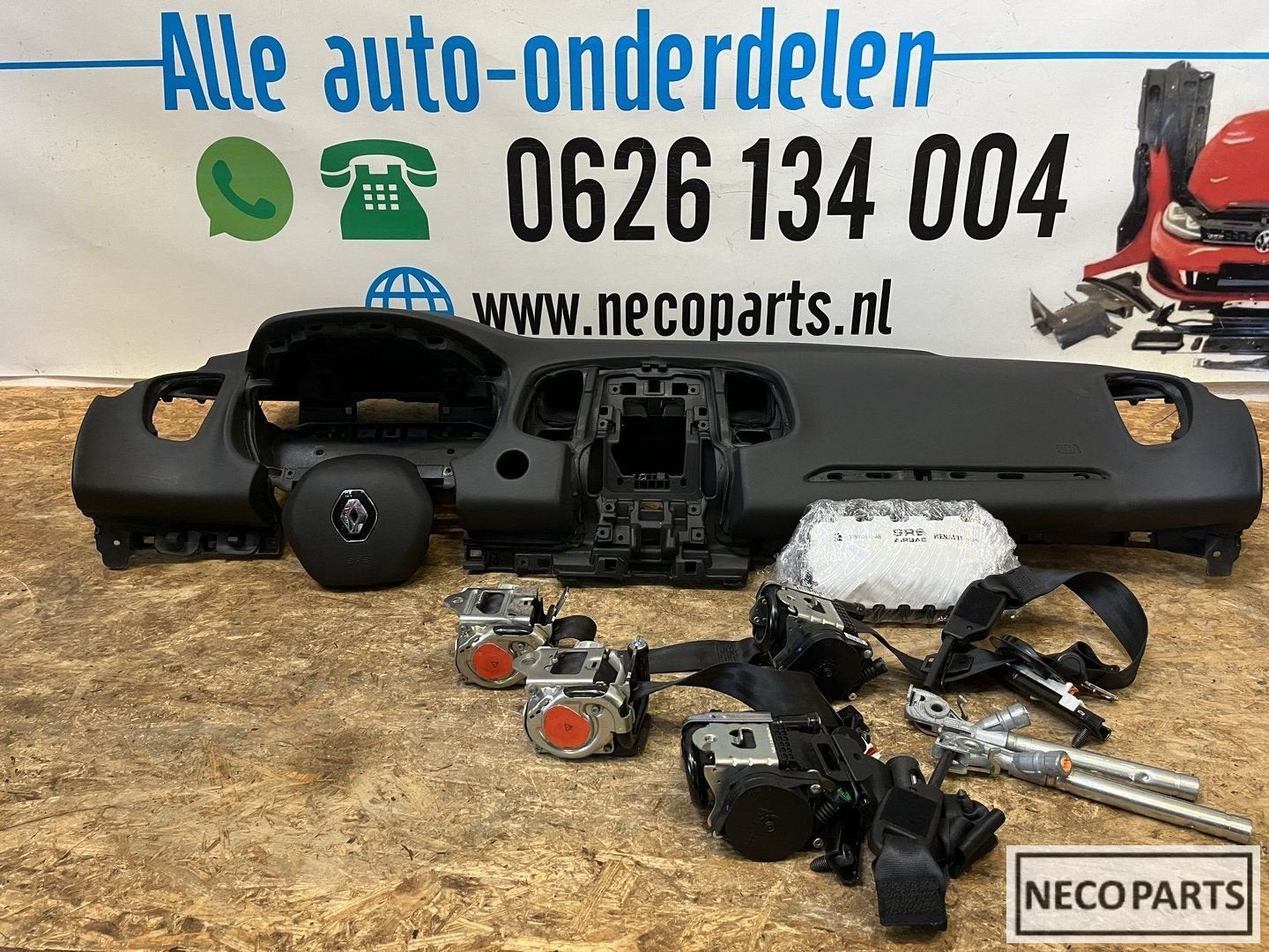 RENAULT SCENIC AIRBAG AIRBAGSET DASHBOARD ORGINEEL, Gebruikt, -, Renault, -