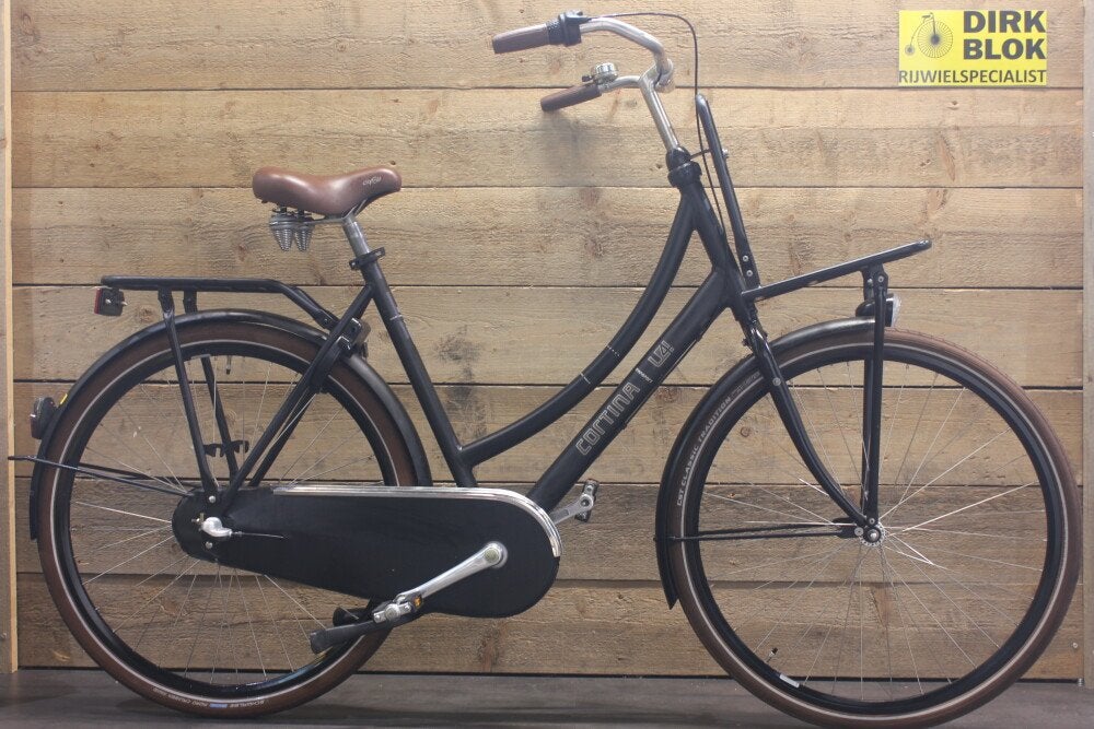 Cortina U4 transportfiets R3 D57 mat zwart + 3 mnd garantie, Niet ingevuld, Gebruikt, Niet ingevuld, Niet ingevuld