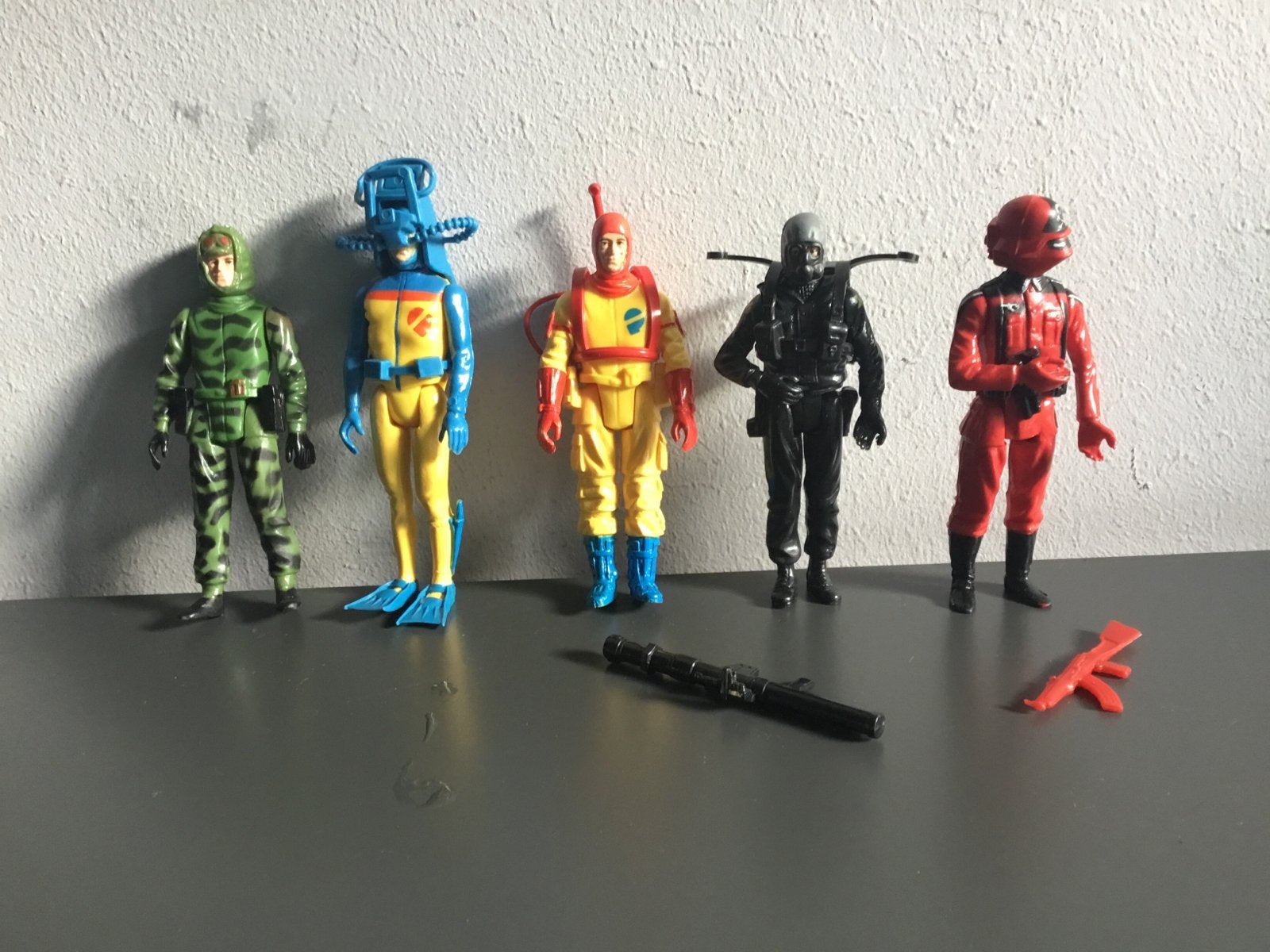 Vintage actiefiguren redzone action force poppetjes figs, Ophalen of Verzenden, Gebruikt