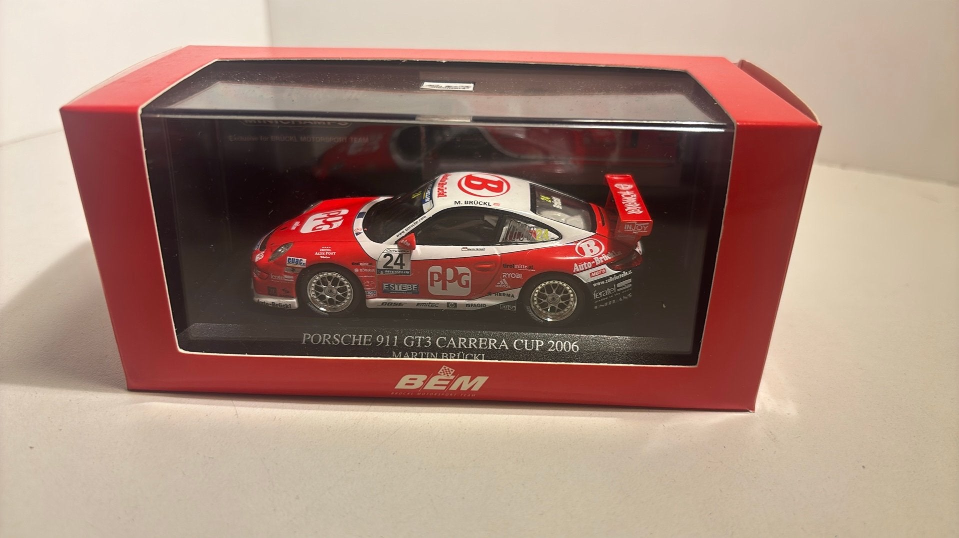 Porsche 911 gt3 carrera cup 2006 minichamps 1.43, Auto, Ophalen of Verzenden, MiniChamps, A