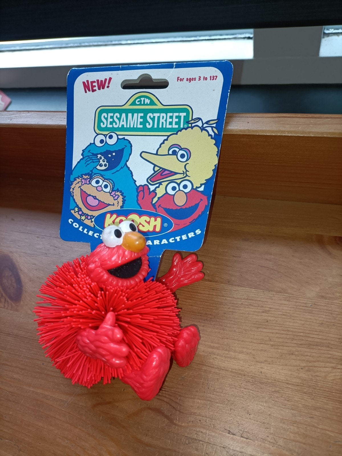 ELMO Sesamstraat Koosh Ball Kooshie VTG 1996 NIEUW ZELDZAAM, Verzamelen, Ophalen of Verzenden