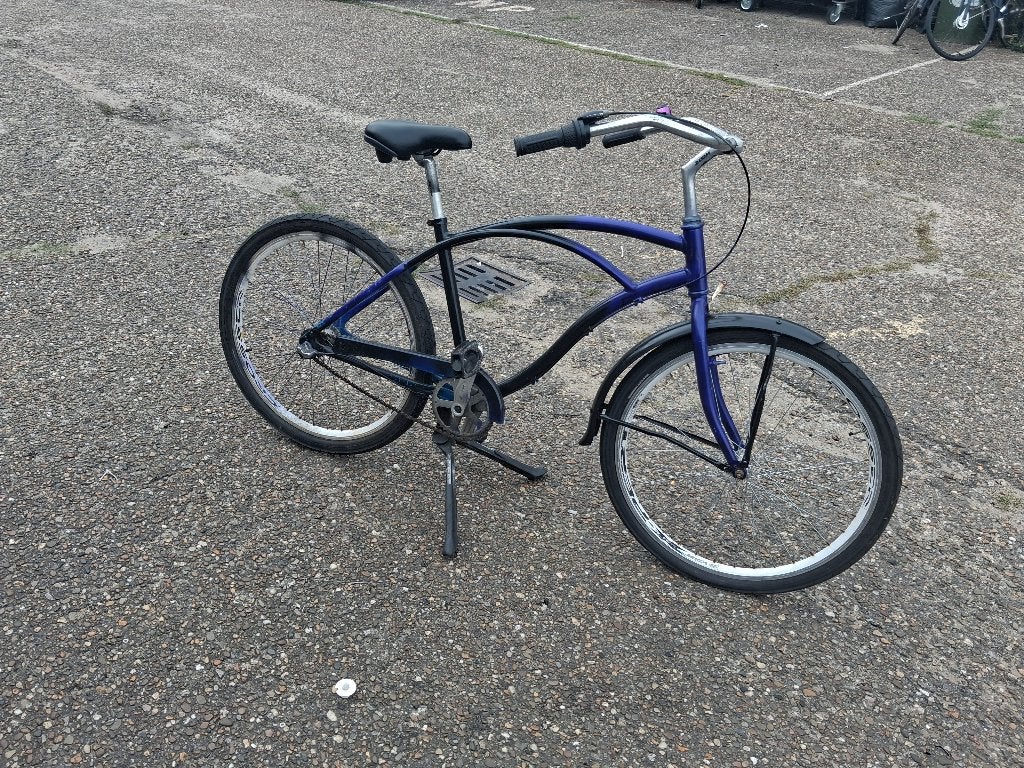 Easy rider cruiser., Fietsen en Brommers, Ophalen, Terugtraprem, Aluminium, Zo goed als nieuw