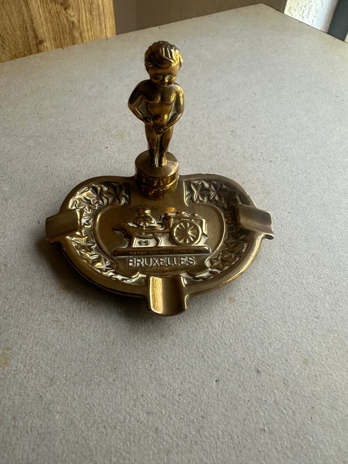 Vintage Manneken Pis asbak - Bruxelles, Antiek en Kunst, Ophalen of Verzenden