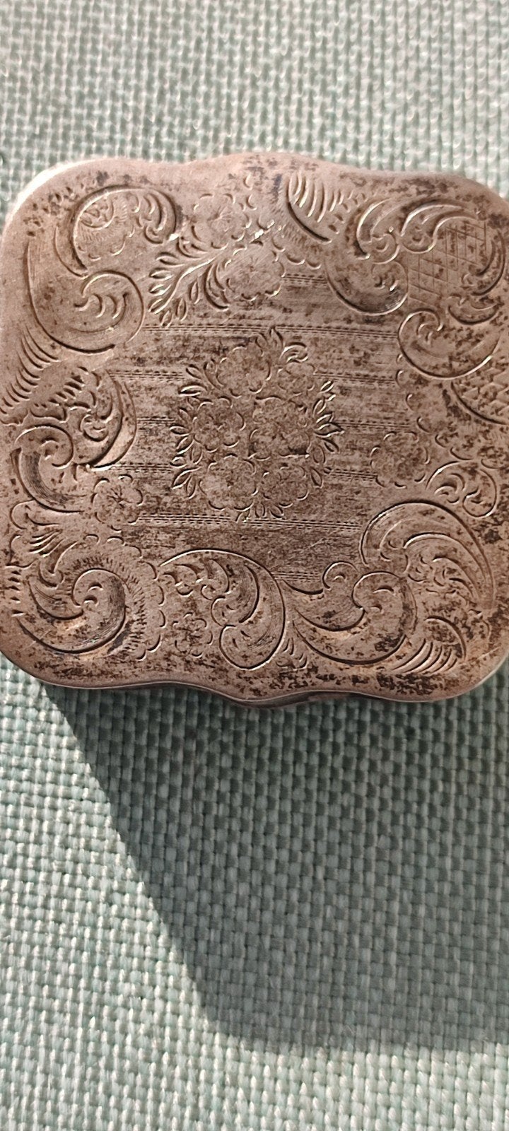 Antiek zilveren lodereindoosje / pillendoosje – Joure 1866 (, Ophalen of Verzenden, Zilver