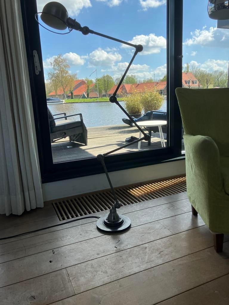 Originele jielde staande lamp 5 armen, Ophalen, Gebruikt, Vintage, Metaal