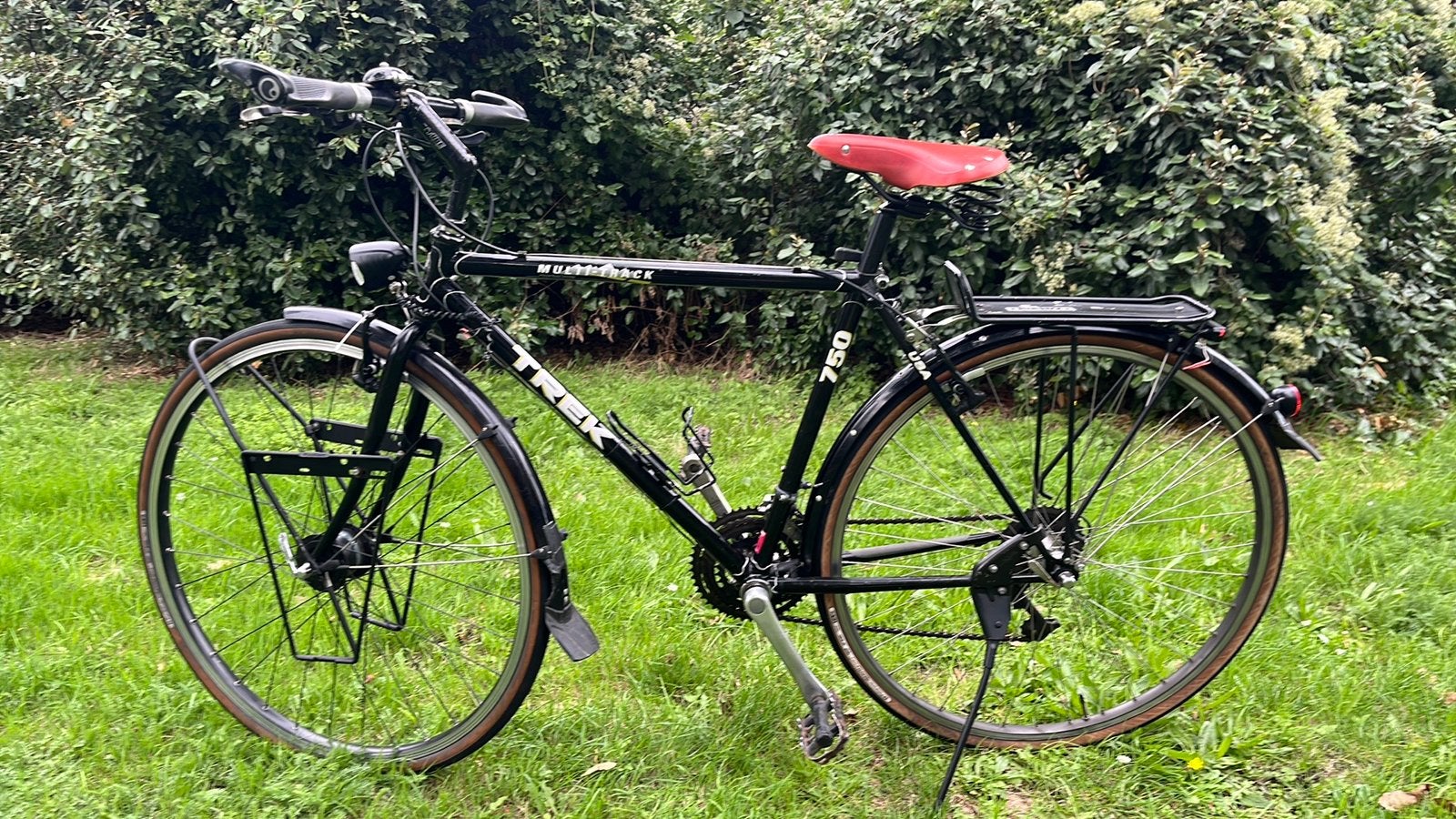 Mooie stalen Trek 750 Multi-Track made in USA, Overige merken, 28 inch, Gebruikt, Velgrem