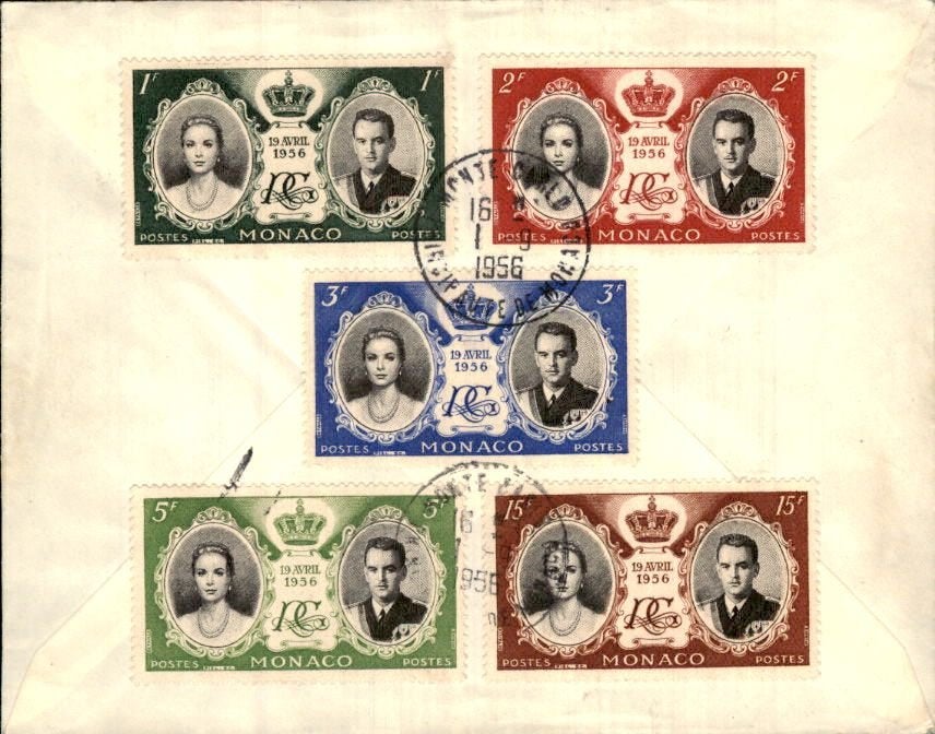 Monaco - FDC - 1956 - Grace, Verzenden, Envelop