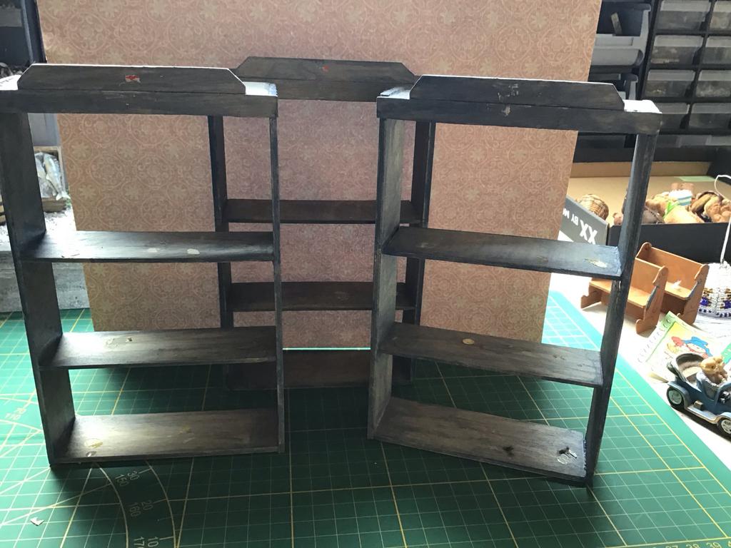 3 open kastjes, opknappertjes, Ophalen of Verzenden, Gebruikt, Poppenhuis