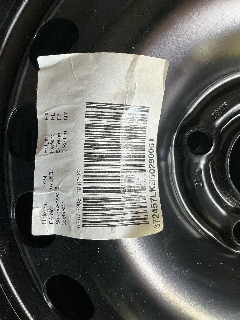 Autoband met velg evt als thuisbrenger te gebruiken., Ophalen, 16 inch, Banden en Velgen, Nieuw