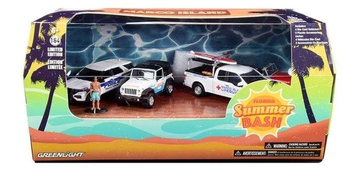 Florida Summer Bash Marco Island Multi Car, 1/64, Greenlight, Auto, ., Nieuw, Ophalen of Verzenden