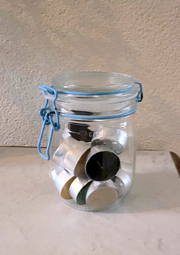 retro glazen voorraadpot / weckpot Le PARFAIT e.a. weckpot, Huis en Inrichting, Pot, Bus of Blik, Met deksel, Ophalen of Verzenden