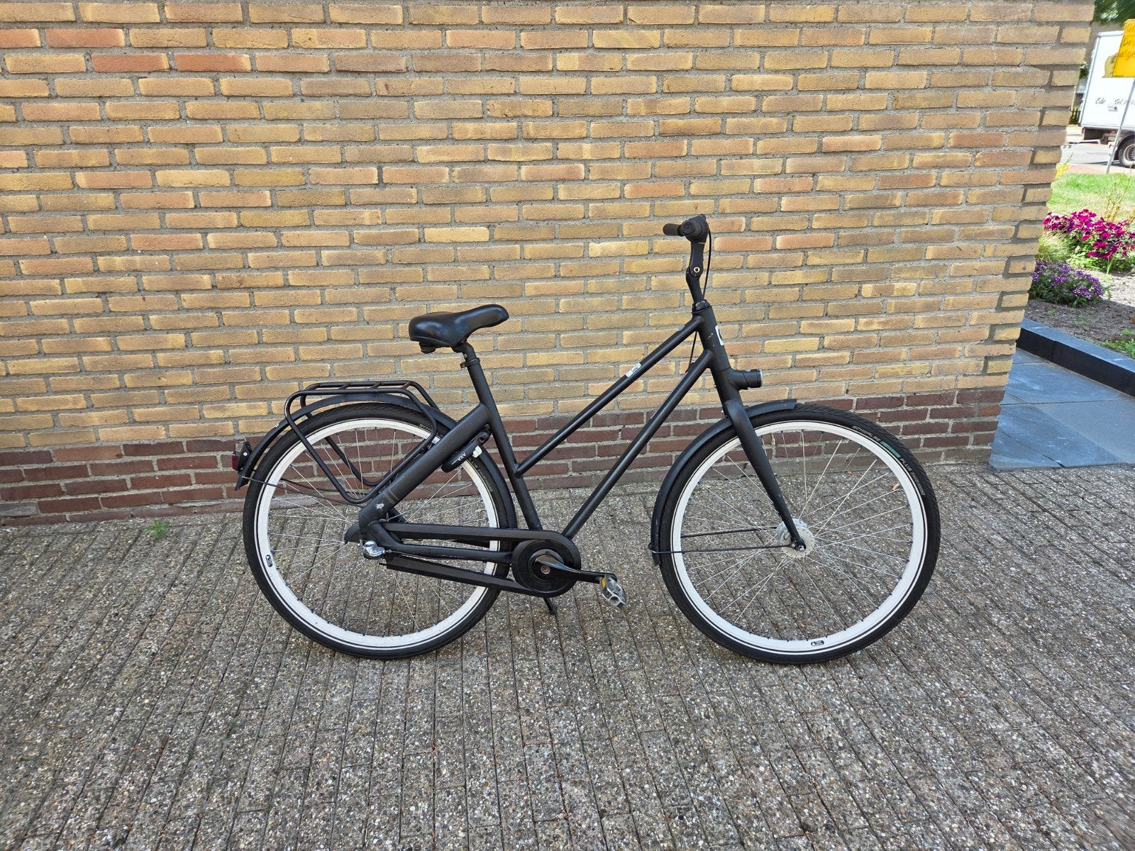 cortina blau damesfiets, Terugtraprem, Gebruikt, Versnellingen, 56 cm of meer