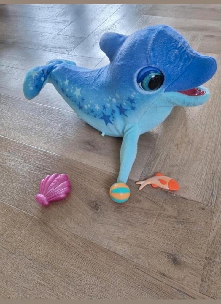 FurReal Flipper de dolfijn interactief knuffeldier, Ophalen, Overige merken, Overige karakters, Blauw