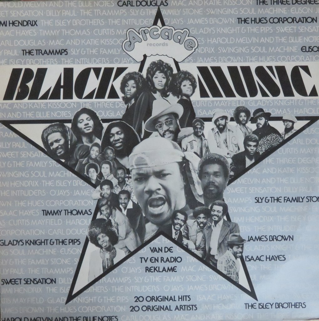 BLACK MUSIC @1974 - 20 Original Artists, LP, Gebruikt, Ophalen of Verzenden, Beschermende buitenhoes