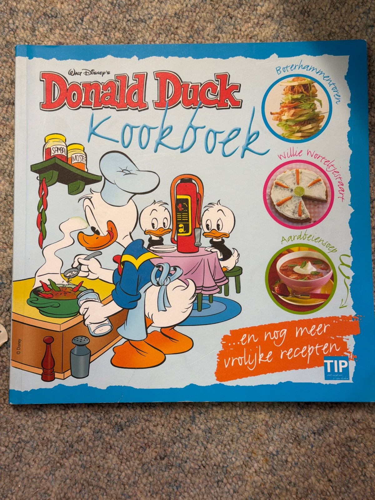 Donald Duck Kookboek - Leuke recepten voor jong en oud!, Boeken, Ophalen of Verzenden, Zo goed als nieuw, Overige gebieden, Voorgerechten en Soepen