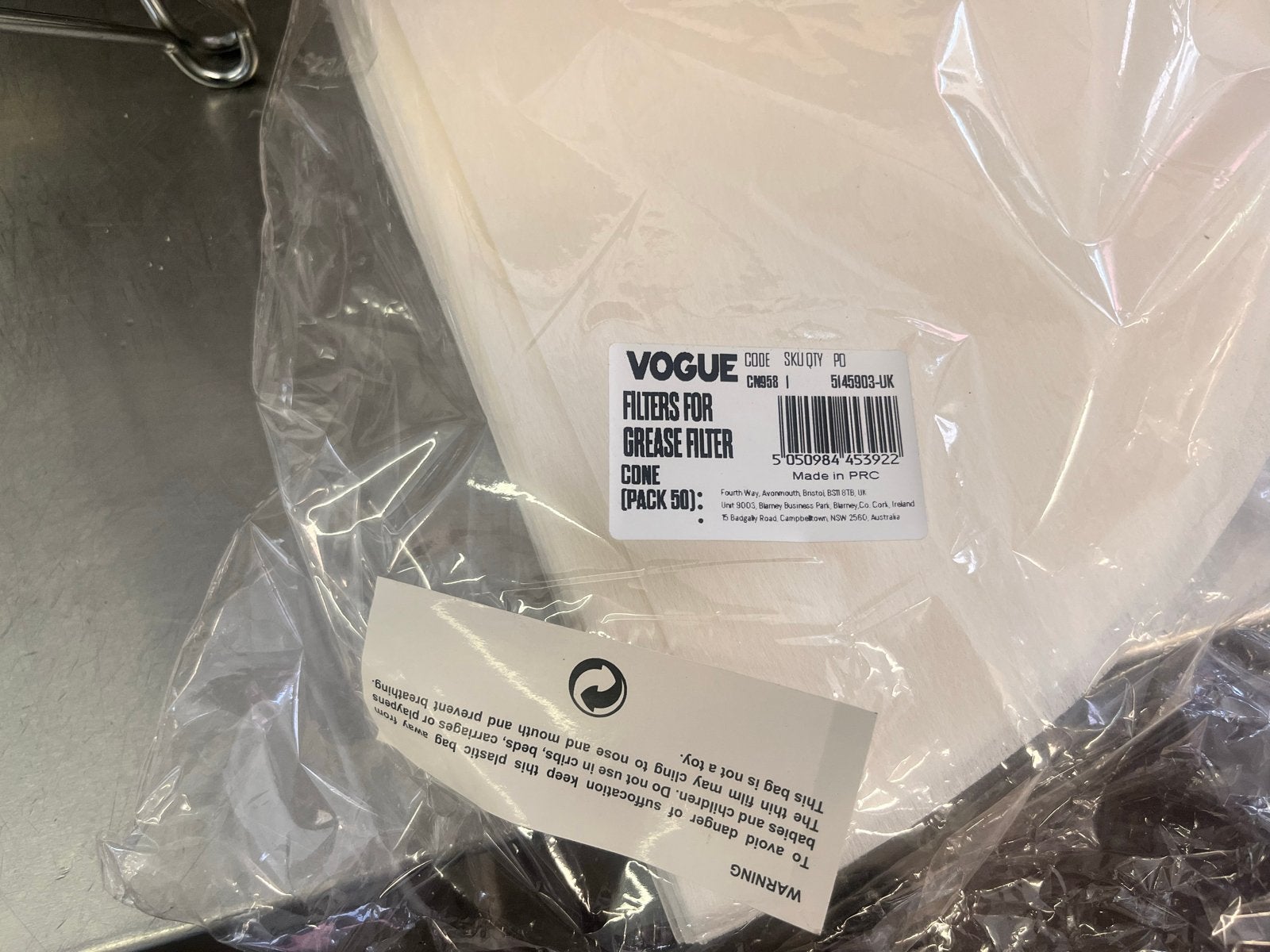 Frituur filter met houder en vol pakje filters, 4 liter of meer, Ophalen of Verzenden, Zo goed als nieuw