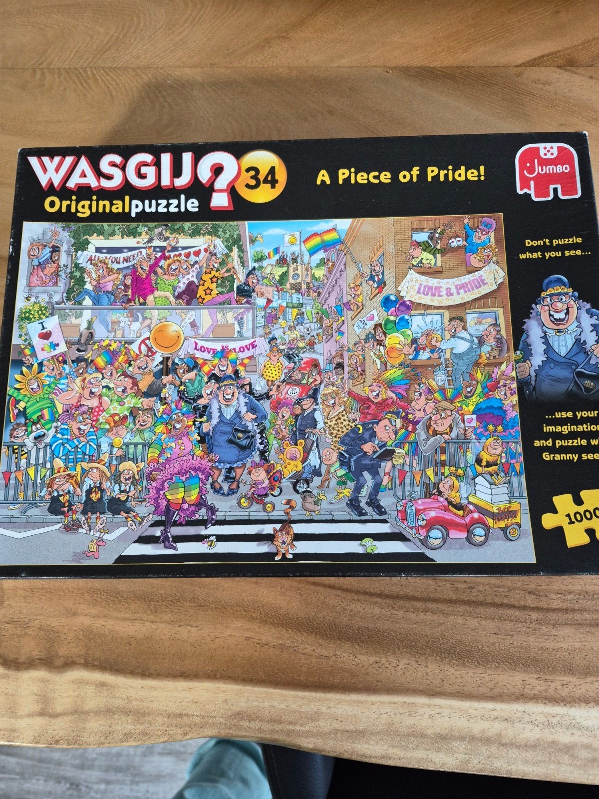wasgij puzzel 1000 stukjes, Ophalen of Verzenden, 500 t/m 1500 stukjes, Zo goed als nieuw