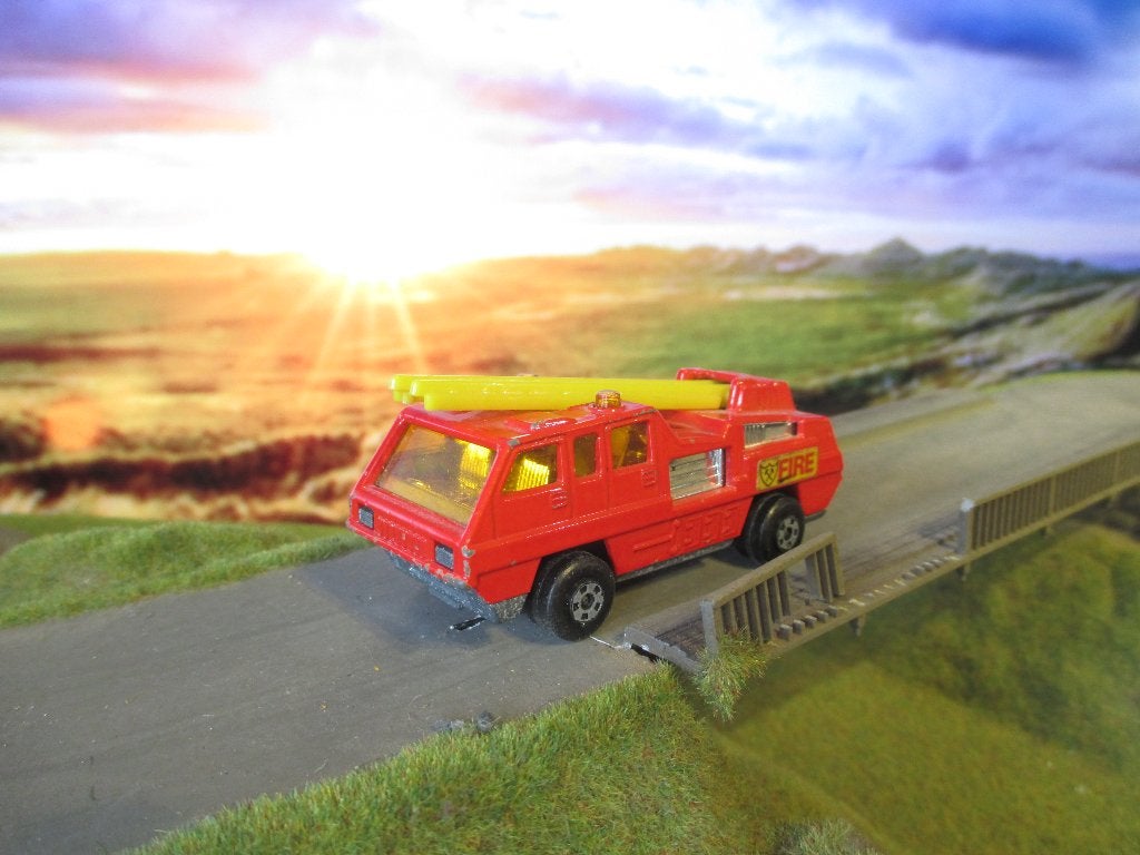 1:90 Blaze Buster ladderwagen Lesney Matchbox nr.22 1977 #2, Ophalen of Verzenden, Gebruikt, Auto