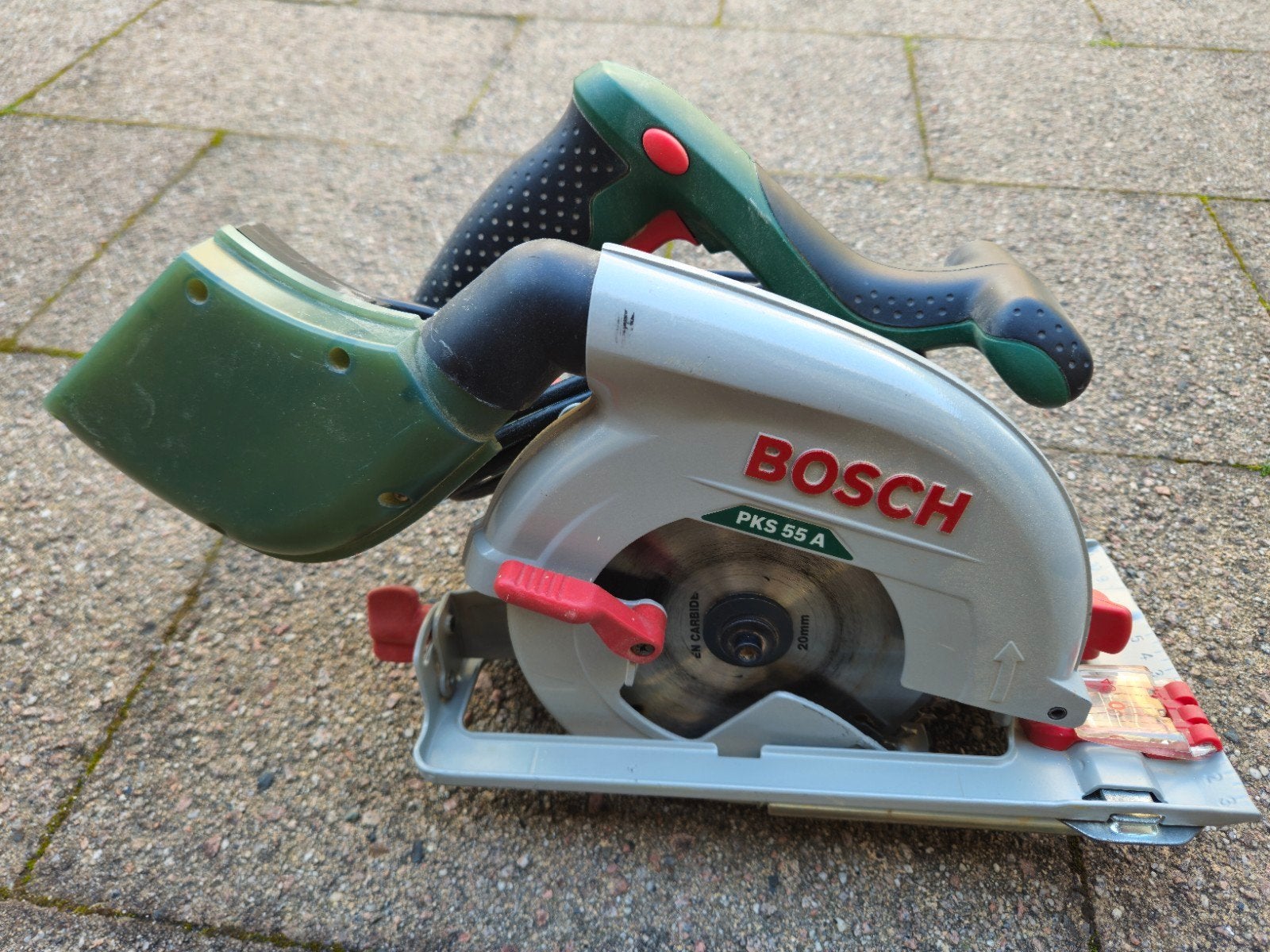Bosch PKS 55 A Cirkelzaag - Zo goed als nieuw, Cirkelzaag, Ophalen of Verzenden, Zo goed als nieuw, 30 tot 70 mm
