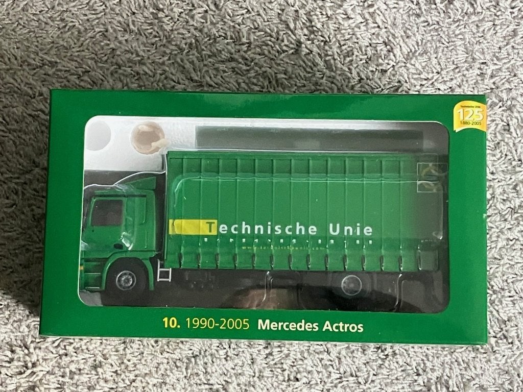 Mercedes Actros 'Technische Unie', Hobby en Vrije tijd, Ophalen of Verzenden, Nieuw, Bus of Vrachtwagen, Lion Toys