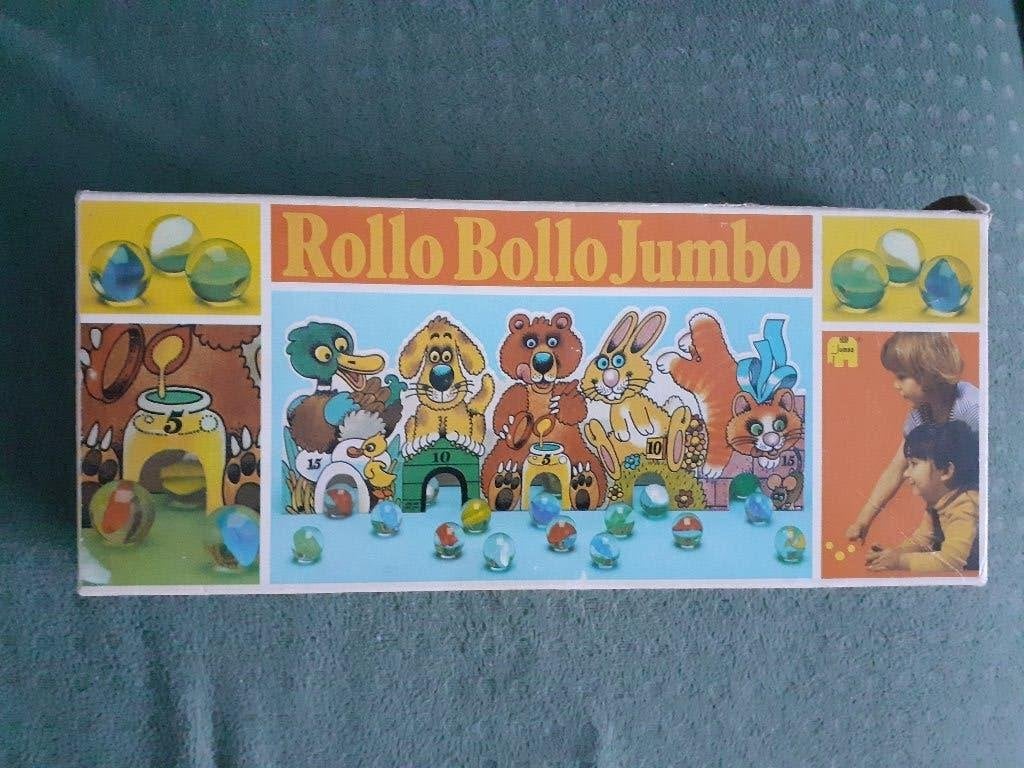 Vintage Knikkerspel Rollo Bollo Jumbo, Hobby en Vrije tijd, Gezelschapsspellen | Overige, Ophalen of Verzenden, Zo goed als nieuw