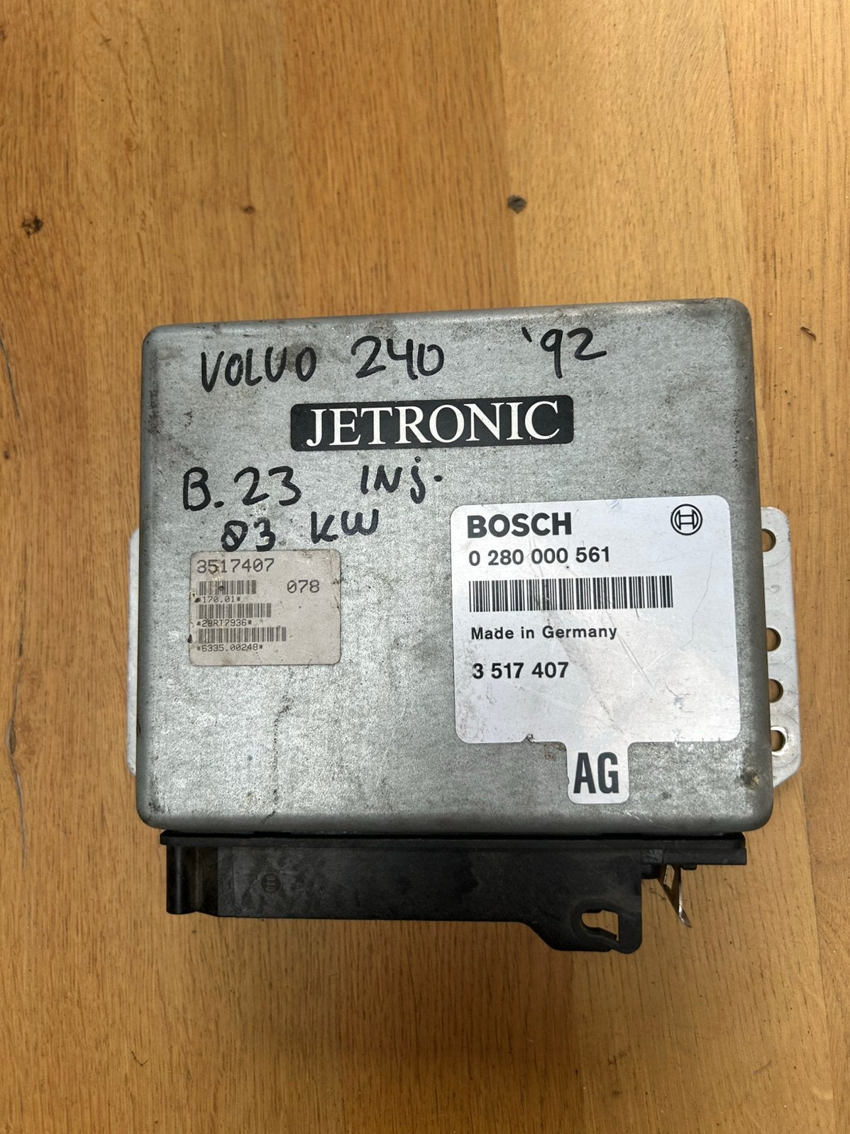 ECU unit Volvo 240 Bosch jetronic, Auto-onderdelen, Ophalen of Verzenden, Volvo