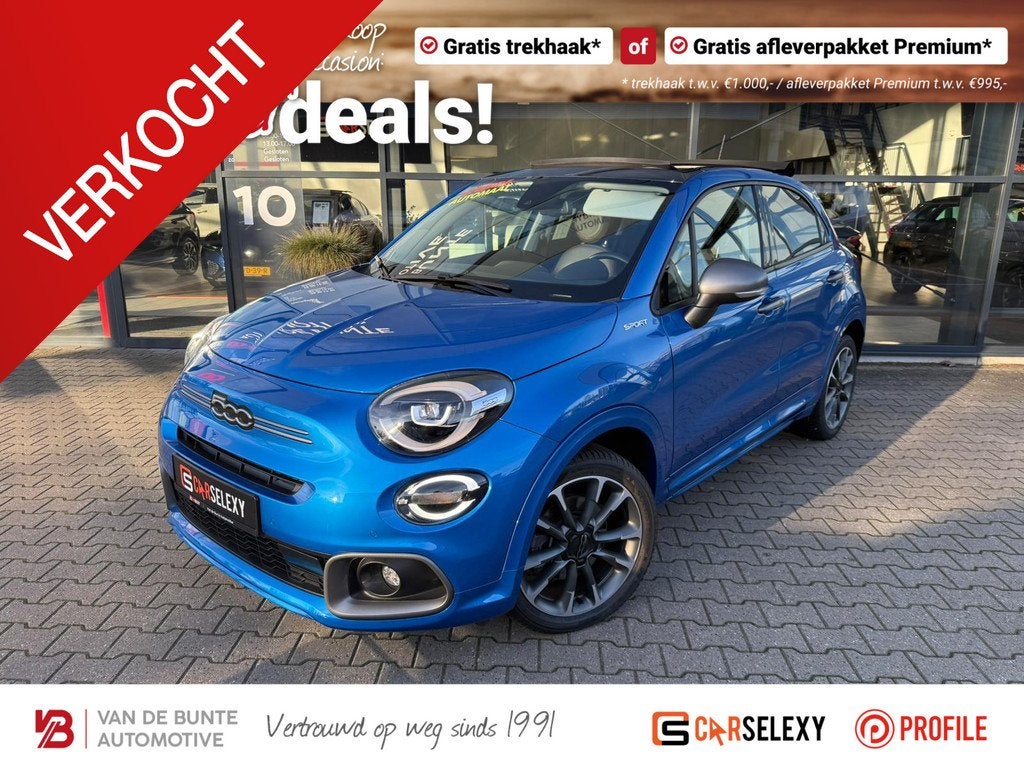 Fiat 500X 1.5 Hybrid Sport Cabriolet *ACC & Navi*, Auto's, Fiat, 12 maanden, 1380 kg, Gebruikt, Euro 6