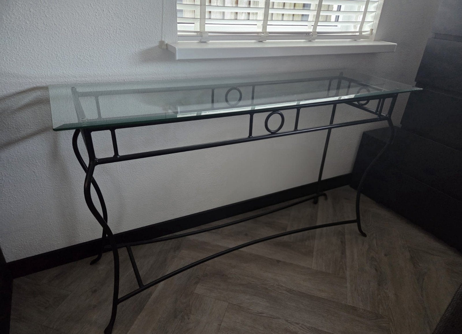 salon tafel en sidetable met glazen blad Set, Ophalen