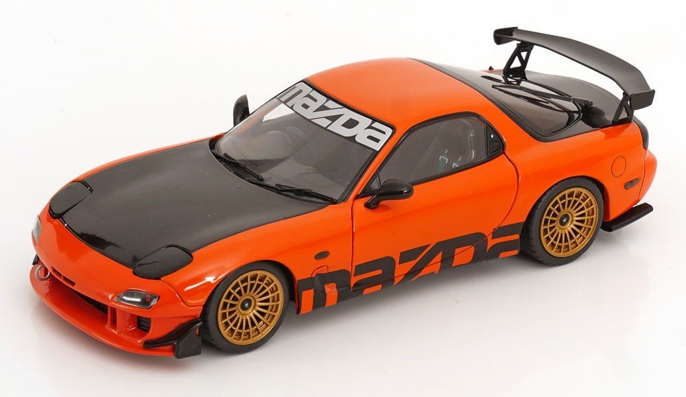Mazda RX7 Type RS (FD3S) 1994 "Streetfighter" Oranje / Zwart, Solido, Tschuiten@hotmail.com, Auto, Solido