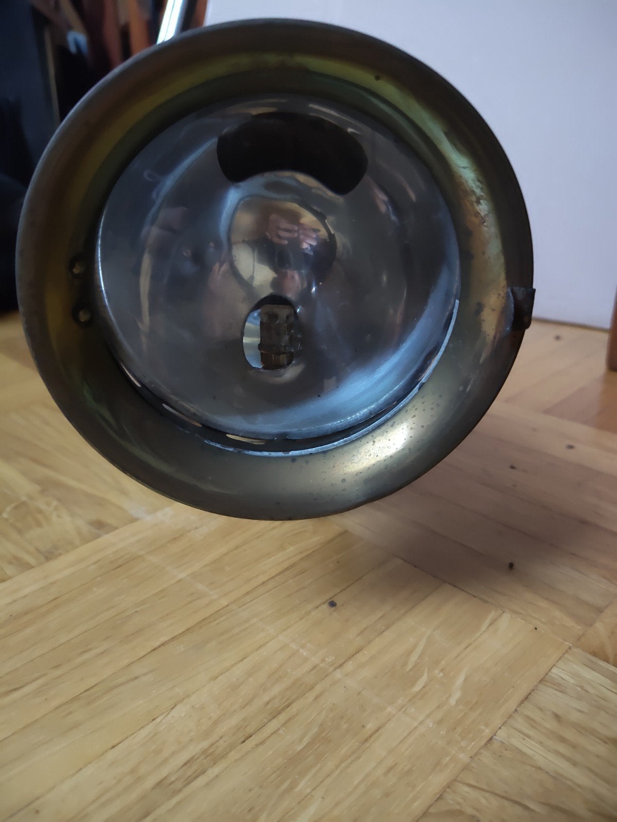 Antieke koperen mijnlamp/carbidlamp, Ophalen of Verzenden