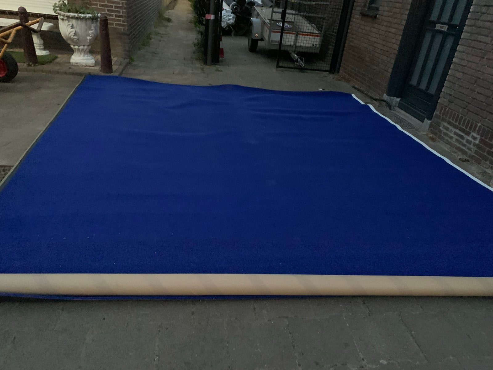 Blauw kunstgras tuin balkon zwembad hockey voetbal camping, Tuin en Terras, Ophalen, Nieuw, Minder dan 10 m², Kunstgras