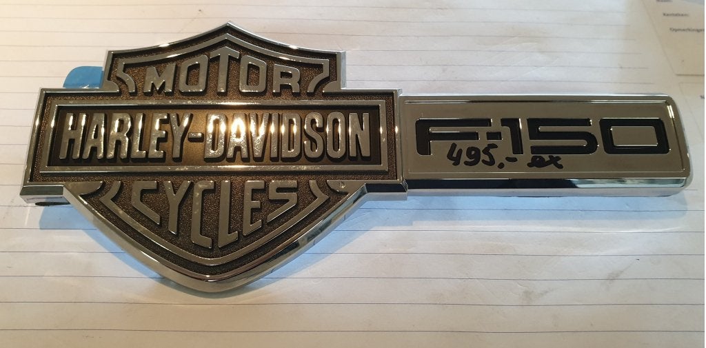 F150 Harley Davidson edition achterklep embleem 2006-2007, Info@kwparts.com, Ford USA, Nieuw, KWparts