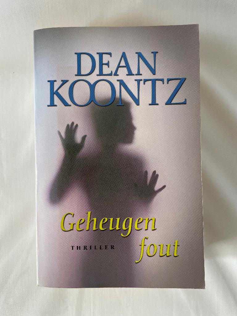 Dean Koontz – Geheugen fout, Ophalen of Verzenden, Gelezen, Dean Koontz