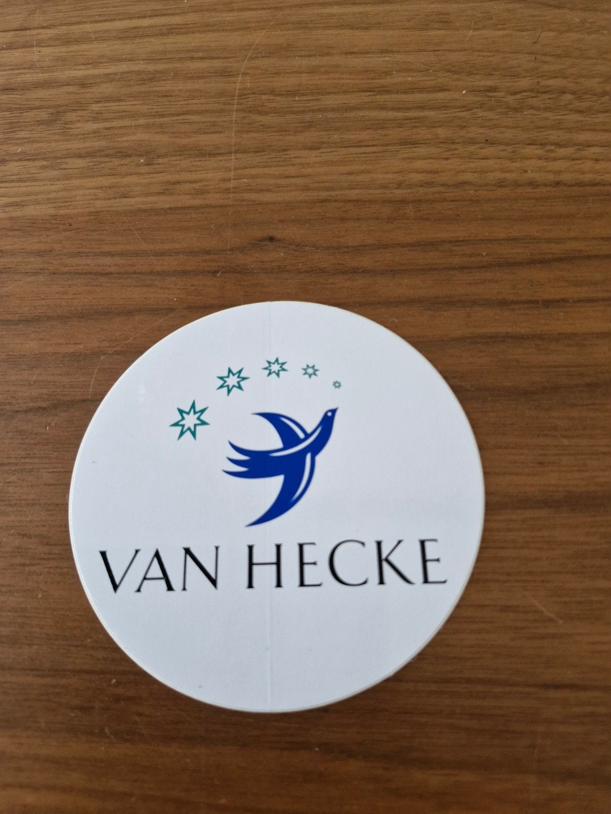 11272 Sticker Van Hecke met vogel en sterren, Ophalen of Verzenden, Nieuw, Merk
