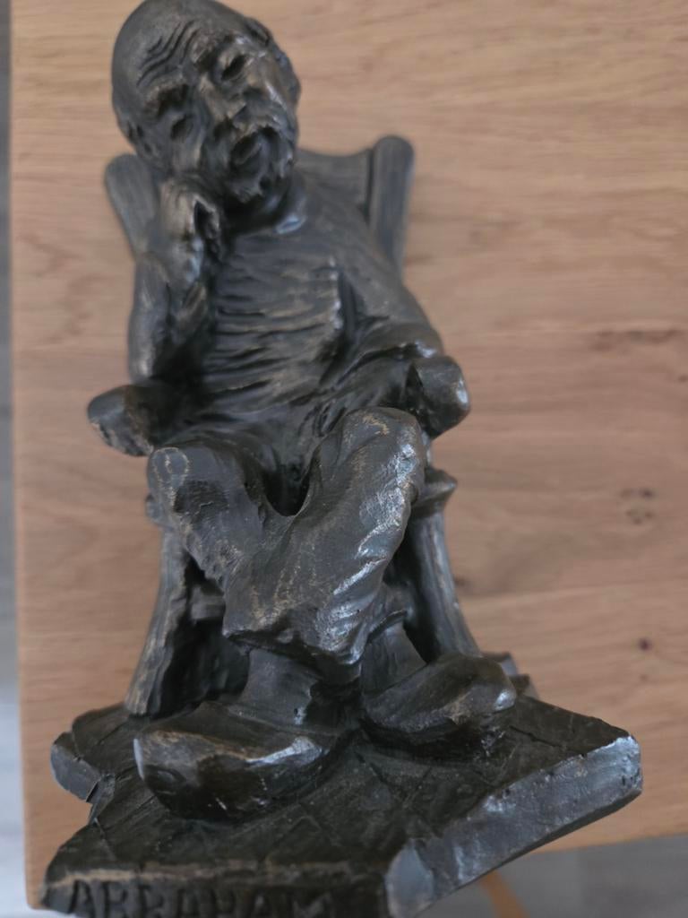 Abraham beeld in bronskleur, afmeting 28x10 cm, Antiek en Kunst, Ophalen of Verzenden