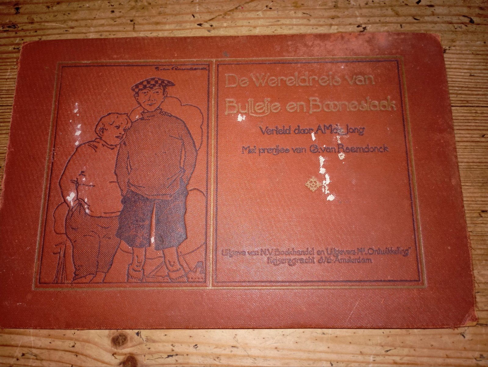Vintage De wereldreis van Bulletje en Boonestaak, Antiek en Kunst, Antiek | Boeken en Bijbels, Ophalen of Verzenden