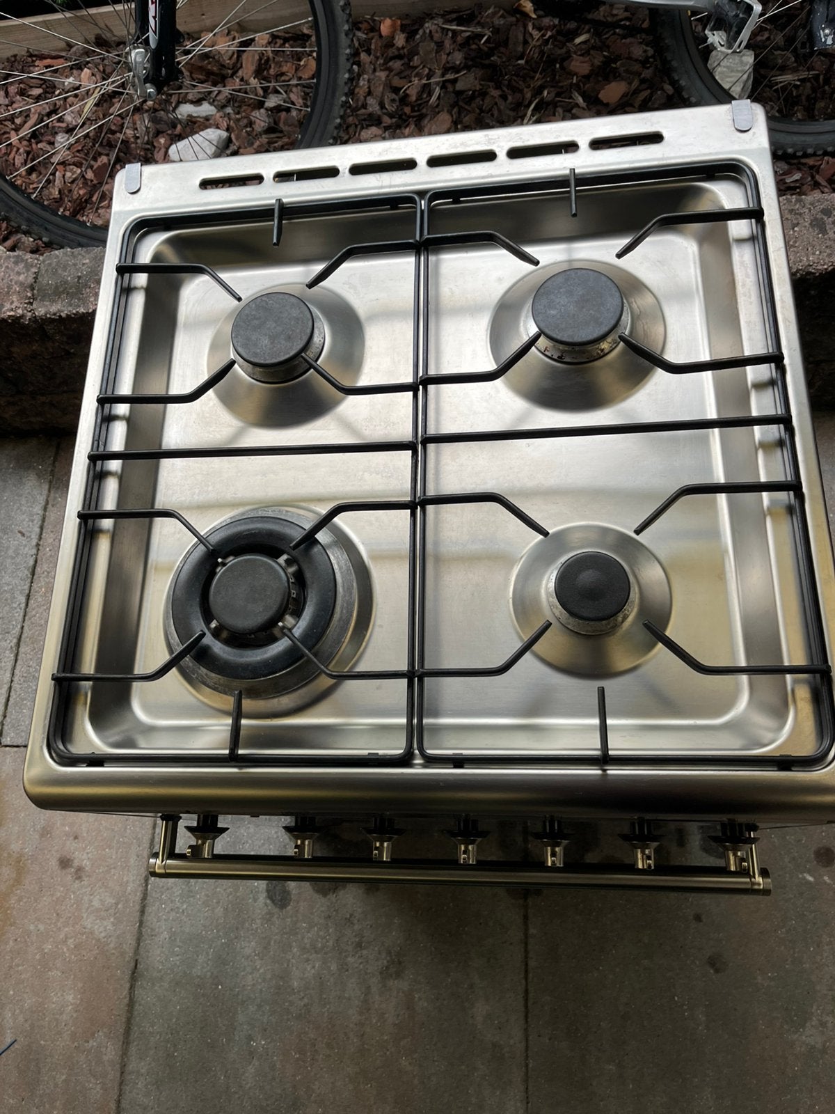 Smeg gasfornuis met Oven, Ophalen, 60 cm of meer, 4 kookzones, Zo goed als nieuw