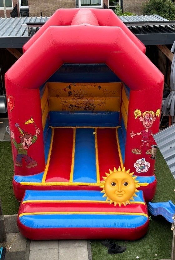 Springkussen te huur - Ideaal voor kinderfeestjes!, Ophalen, Gebruikt