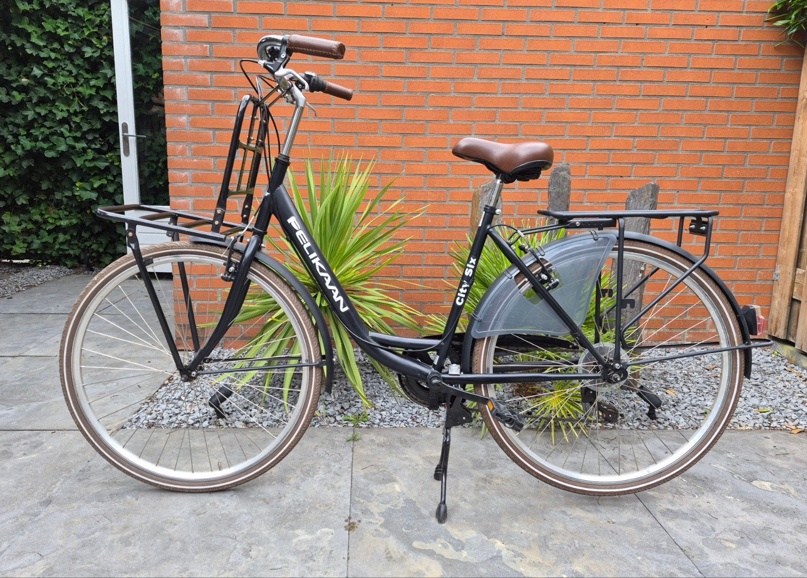 Pelikaan City Six Transportfiets met Shimano Versnellingen, Fietsen en Brommers, Fietsen | Dames | Damesfietsen, Velgrem, Versnellingen