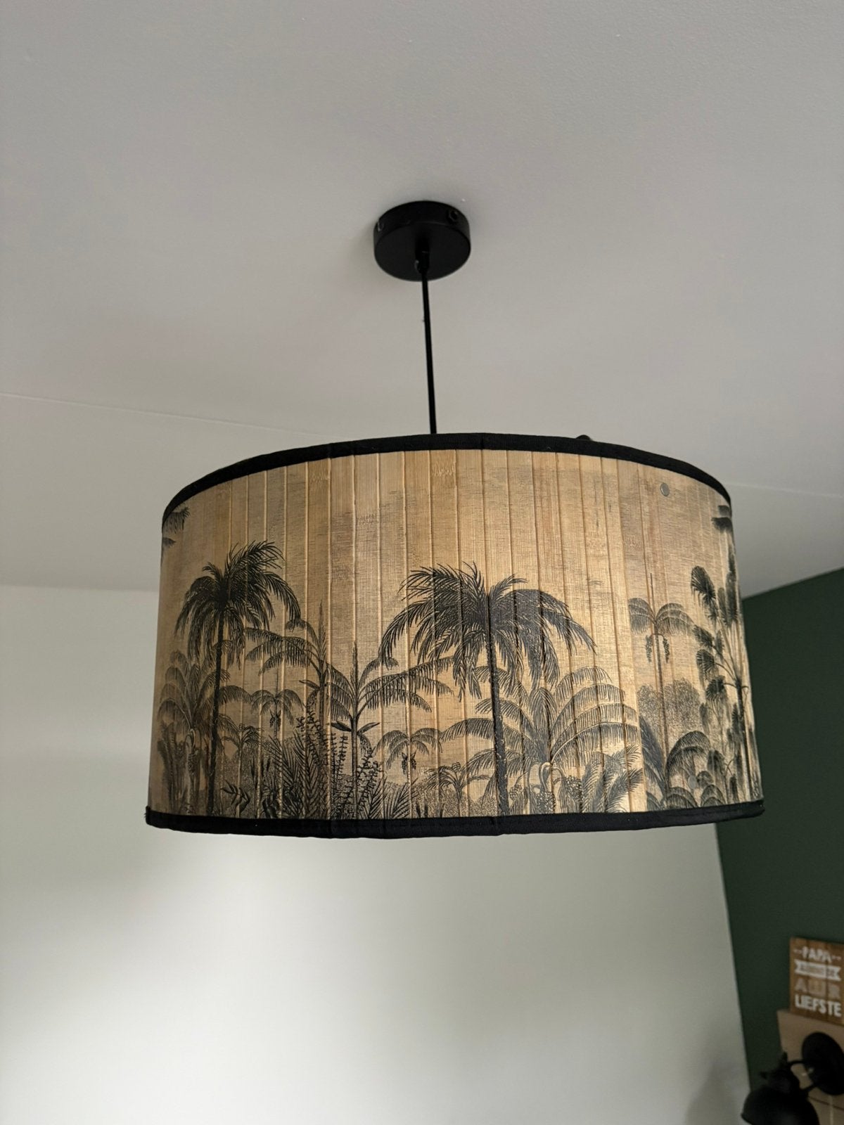 Lampenkap en wandcirkel, Ophalen of Verzenden, Zo goed als nieuw, Hanglamp