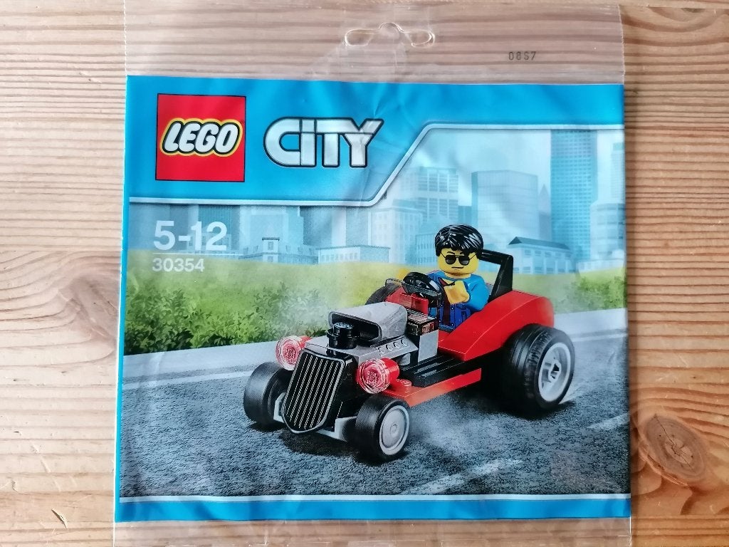 LEGO City set 30354 - Hot Rod (2017); gebruikt, prima staat., Lego, Ophalen of Verzenden, Inclusief instructies, Complete set