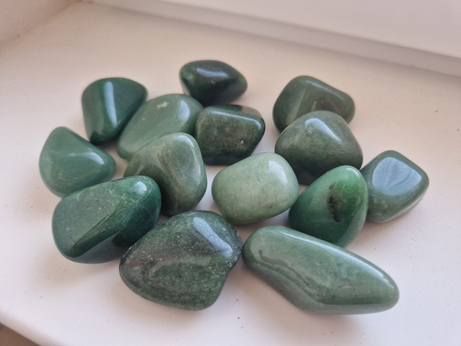 Bundel getrommelde groene aventurijn stenen, Ophalen of Verzenden, Nieuw