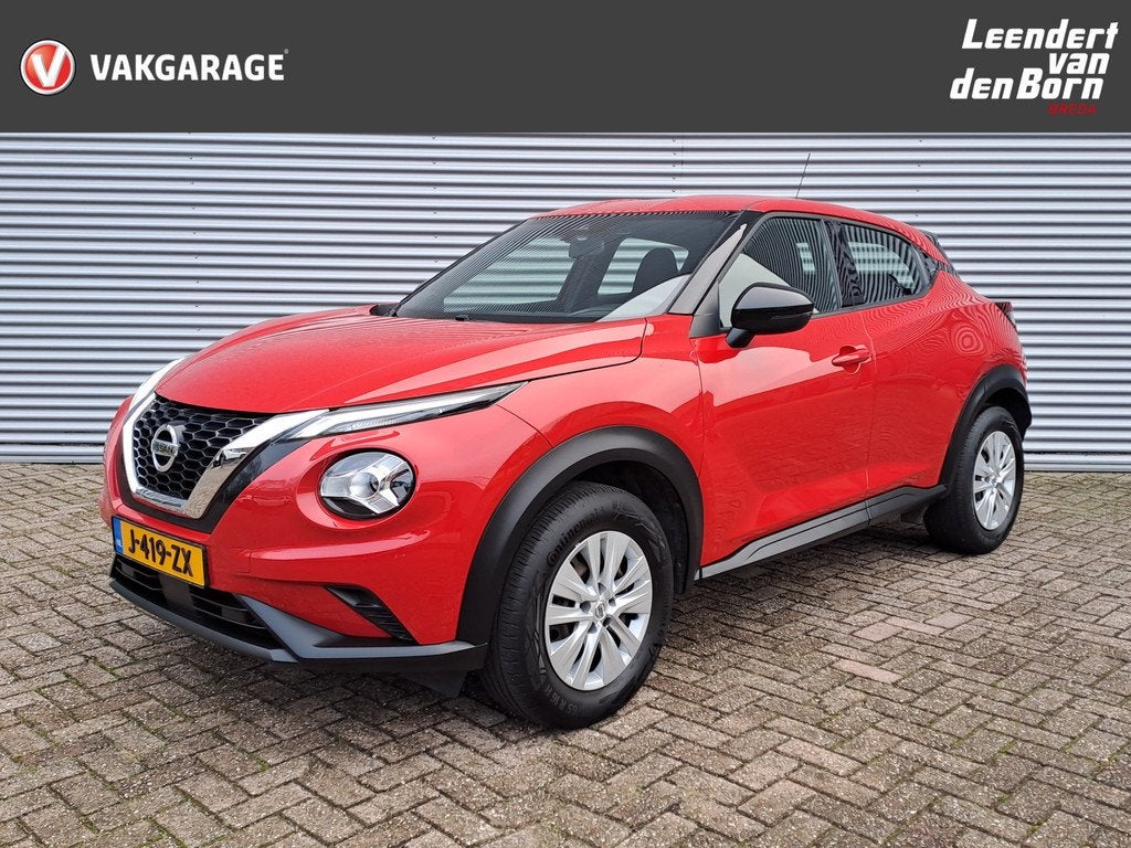 Nissan Juke 1.0 DIG-T Visia | Airco | Cruise | Dab | Bluetoo, Auto's, Nissan, Voorwielaandrijving, 12 maanden, Stof, Euro 6